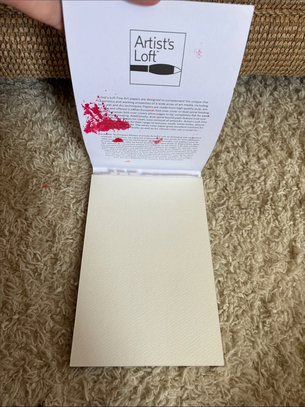Pink Watercolor Pad – 140 lb, 6 x 9 in
